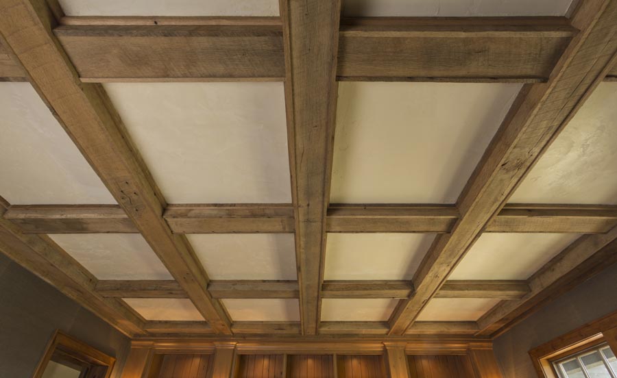 ceiling with custom woodwork