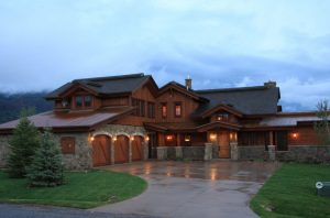 large home with 3 garage bays