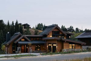 Large mountain home with two car garage.